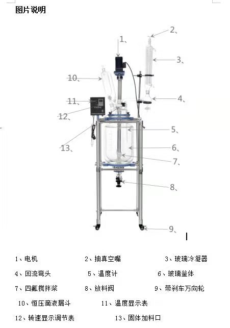 雙層玻璃反應(yīng)釜圖片解析